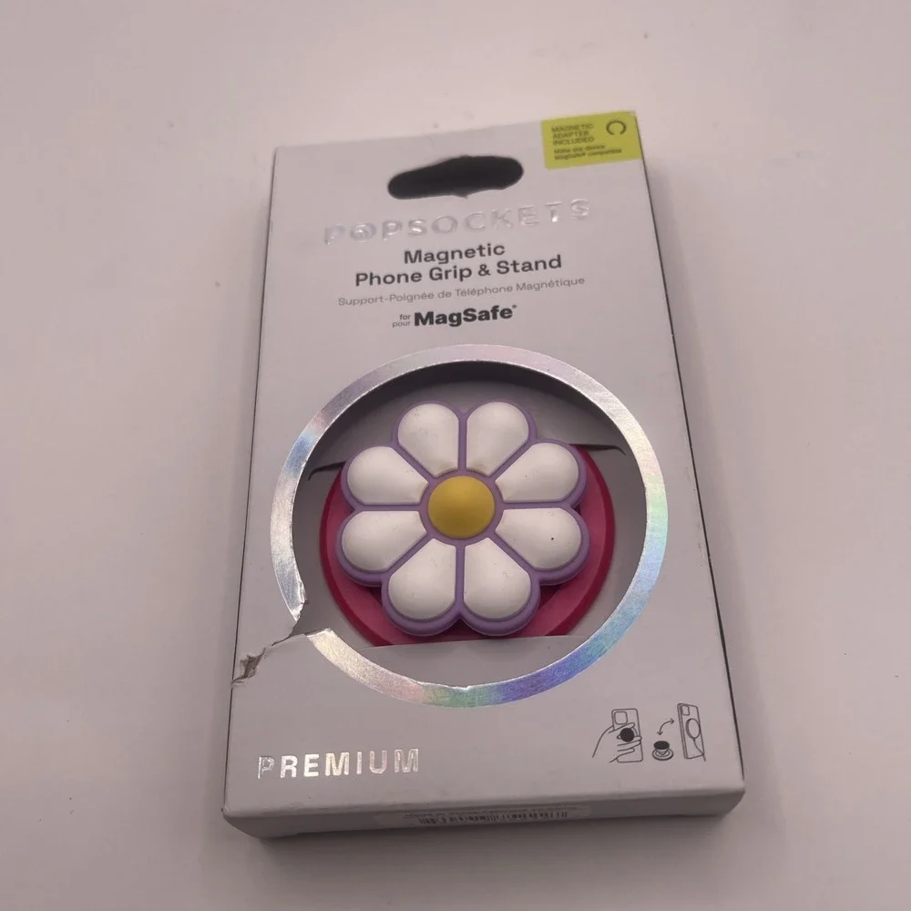 N3-O PopSockets Phone Grip with Expanding Kickstand Magnetic Doodle Daisy Boca